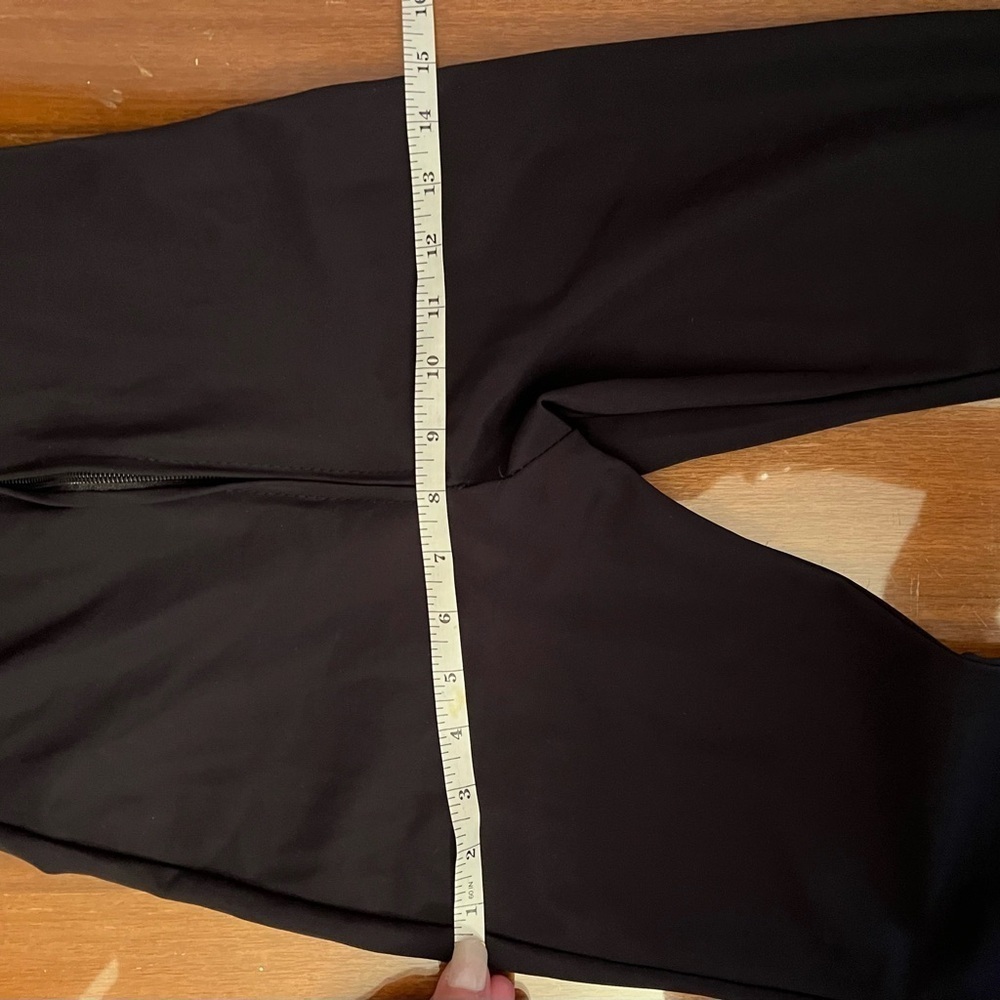 SZ M Black catsuit,, front zipper, flare leg,. - Picture 11 of 13